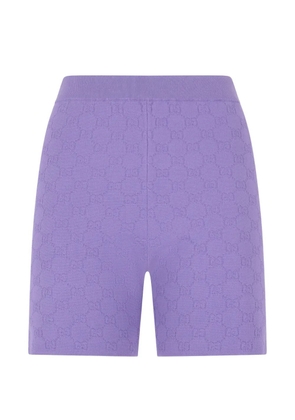 Gucci GG-jacquard shorts - Purple