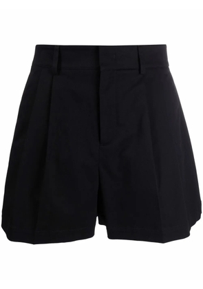 RED Valentino flared high-waisted shorts - Black