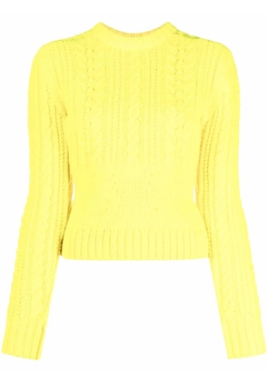 Philosophy Di Lorenzo Serafini cable knit jumper - Yellow