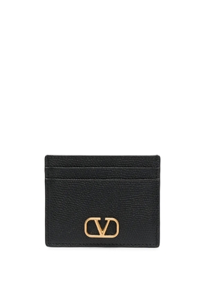 Valentino Garavani VLogo Signature leather card holder - Black