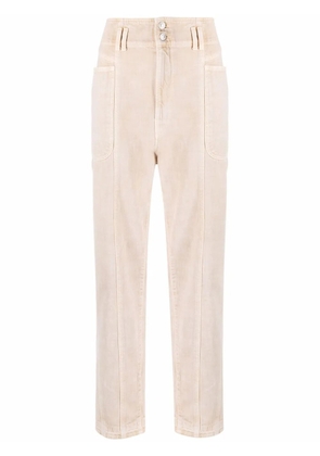 MARANT ÉTOILE high-rise straight-leg jeans - Neutrals