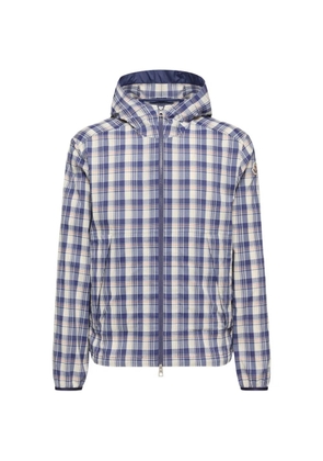 Moncler Natisone check hooded jacket - Neutrals
