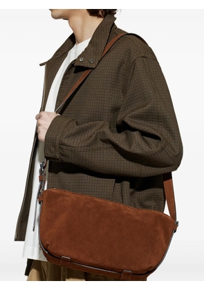 Moschino zip leather tote bag - Brown