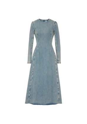 Maison Margiela long-sleeves midi dress - Blue