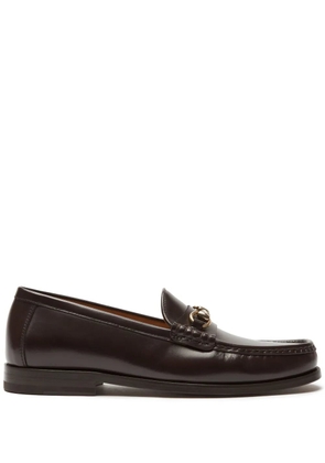 Scarosso leather loafers - Brown