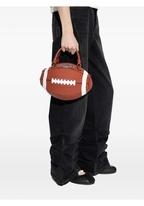 Moschino football top handle tote bag - Brown