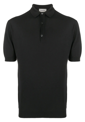 John Smedley short sleeve polo shirt - Black