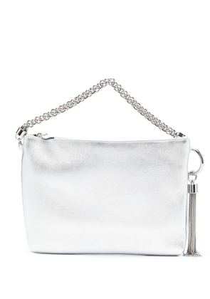 Jimmy Choo Callie metallic tassel clutch - Grey