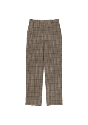 Auralee checks trousers - Neutrals
