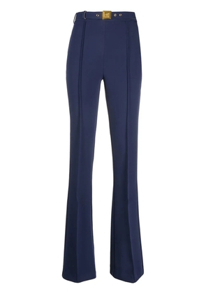 Elisabetta Franchi high-waisted flared trousers - Blue