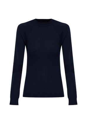 Moncler Grenoble logo ribbed top - Blue