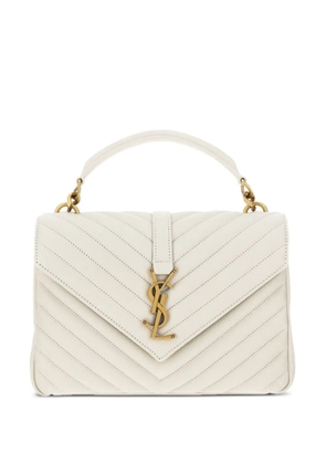 Saint Laurent medium College leather cross body bag - Neutrals