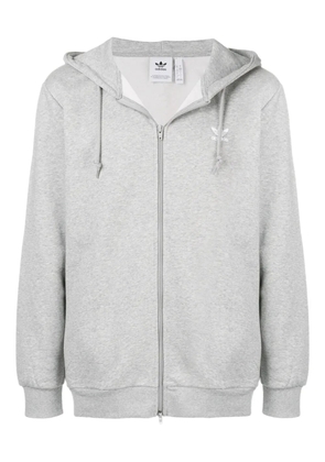 adidas oversized zip front hoodie - Grey