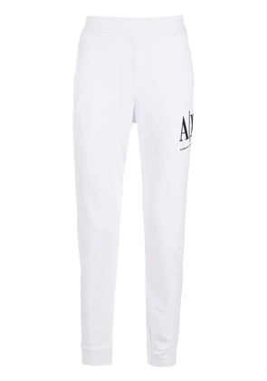 Armani Exchange embroidered-logo track pants - White