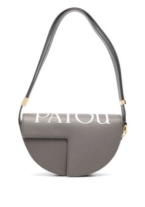 Patou Le Patou logo-print shoulder bag - Grey