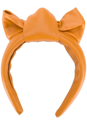 RED(V) bow-detail leather headband - Brown