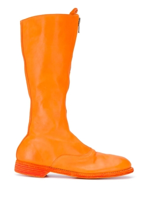 Guidi high-leg leather boots - Orange