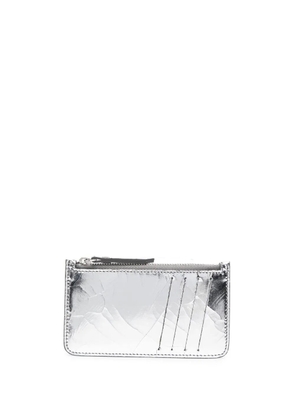 Maison Margiela Broken Mirror zipped card holder - Silver