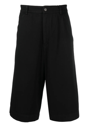 Kenzo relaxed fit cotton deck shorts - Black