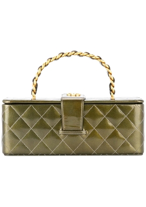CHANEL Pre-Owned 1994-1996 quilted CC vanity handbag - Green