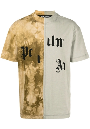 Palm Angels Broken Logo panelled T-shirt - Neutrals
