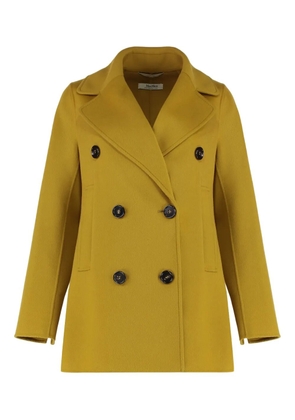 'S Max Mara double-breasted peacoat - Yellow