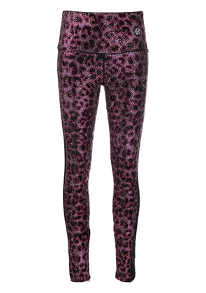 Philipp Plein Pink Paradise crystal-embellished leggings - Black