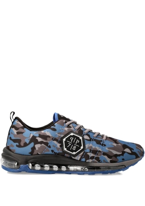 Philipp Plein camouflage runner snakers - Blue