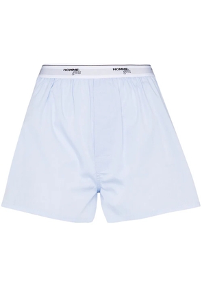 HommeGirls logo-tape detail boxer shorts - Blue