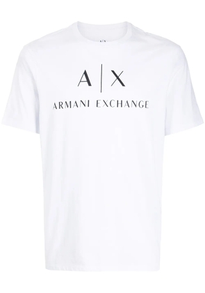 Armani Exchange logo-print cotton T-shirt - White