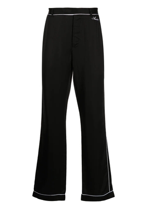AMIRI straight-leg satin trousers - Black