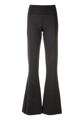Amir Slama panelled flared trousers - Black