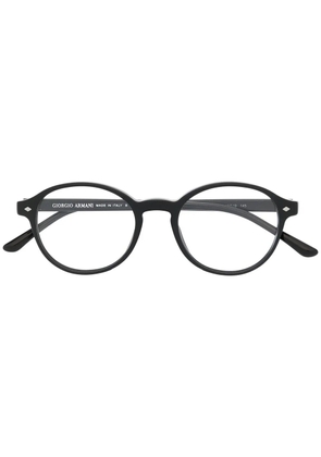 Giorgio Armani round frame glasses - Black