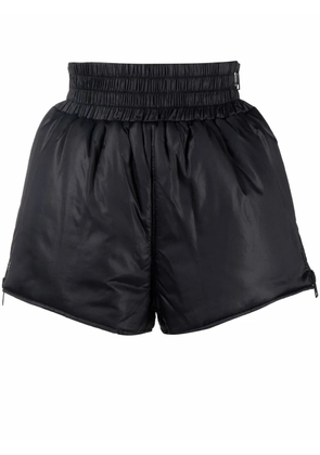 RED Valentino side-zip padded shorts - Black