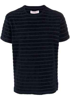 Orlebar Brown Sammy towelling-striped T-shirt - Blue