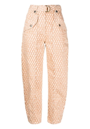 Ulla Johnson Waverly belted cropped pant - Orange