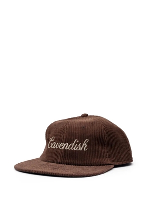 Cavendish corduroy logo cap - Brown