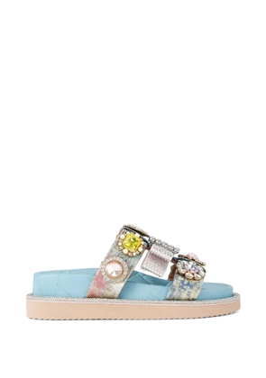 Kurt Geiger London Ornate Orson crystal-embellishment sandals - Blue