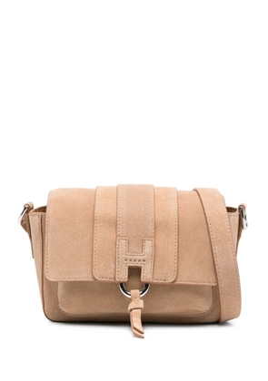 Hogan Trend Flap suede shoulder bag - Neutrals