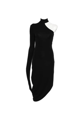 Alexander Wang asymmetric draped midi dress - Black