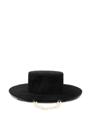 Ruslan Baginskiy Canotier double chain hat - Black