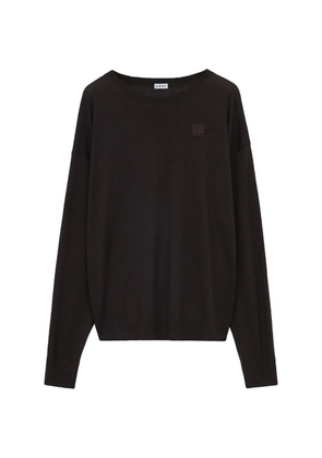 LOEWE logo-embroidered jumper - Brown