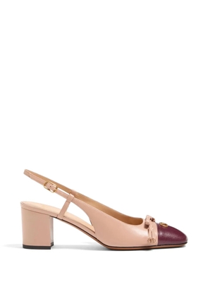 Valentino Garavani Valet du Roi kidskin slingback pumps 60mm - Neutrals
