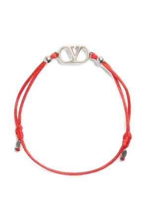 Valentino Garavani VLogo Signature cotton bracelet - Silver