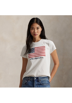 Logo Flag Cotton Jersey Tee