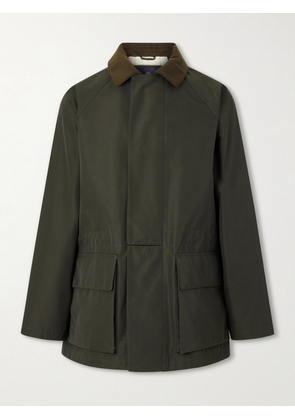Loro Piana - Horsey Leather-Trimmed Storm System® Tech-Shell Field Jacket - Men - Green - IT 46