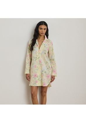 Floral Cotton-Blend Lawn Sleep Shirt