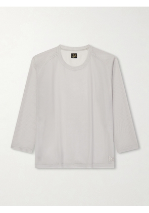 Needles - U-Neck Raschel Lace T-Shirt - Men - Gray - S