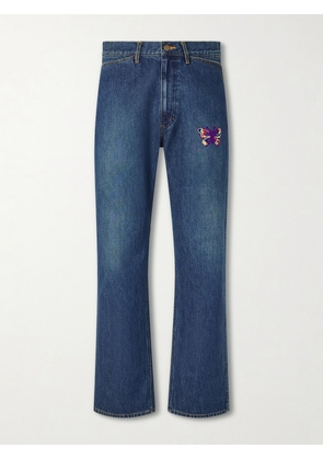 Needles - Straight-Leg Logo-Embroidered Jeans - Men - Blue - S