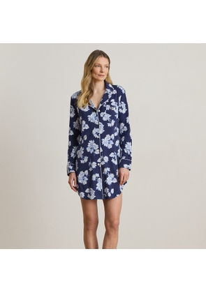 Floral Cotton-Blend Jersey Sleep Shirt